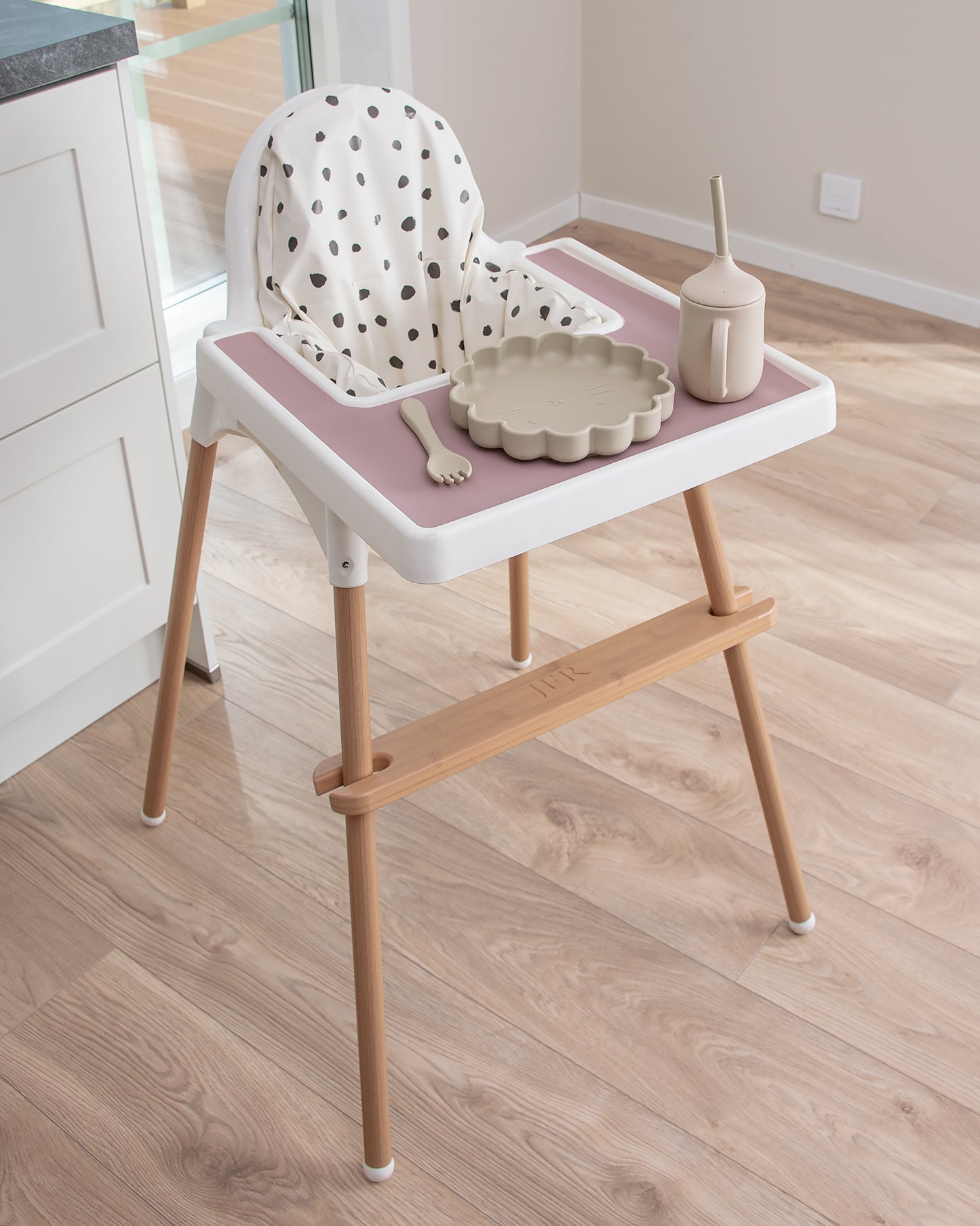 Footrest for Ikea Antilop High Chair - Natural Wood