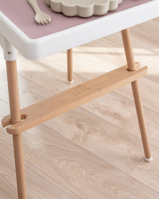 Footrest for Ikea Antilop High Chair - Natural Wood