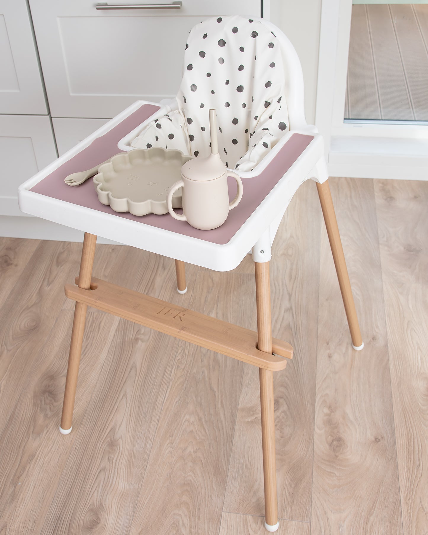 Footrest for Ikea Antilop High Chair - Natural Wood