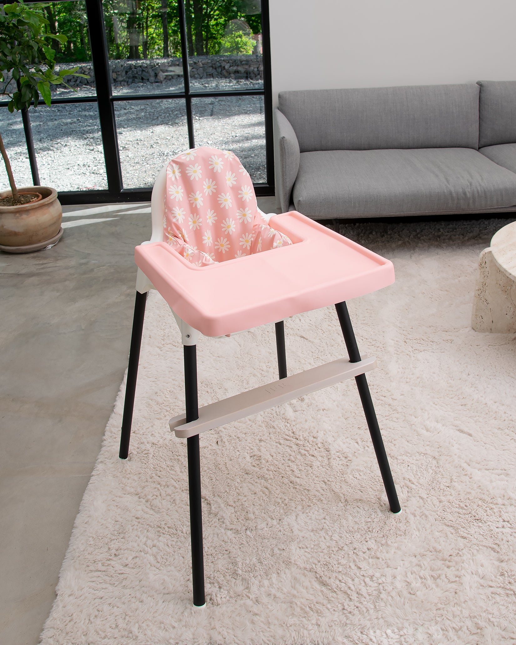 Full-Coverage Silicone Tray Mat - Pink