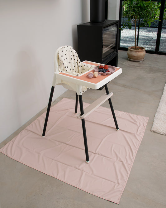 Floor cover for high chair - Blush pink