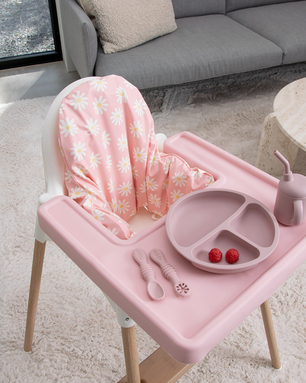 Kuddfodral till IKEA Antilop - Daisy Pink