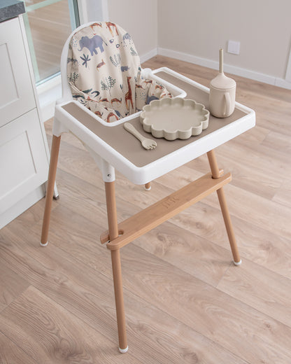 Footrest for Ikea Antilop High Chair - Natural Wood