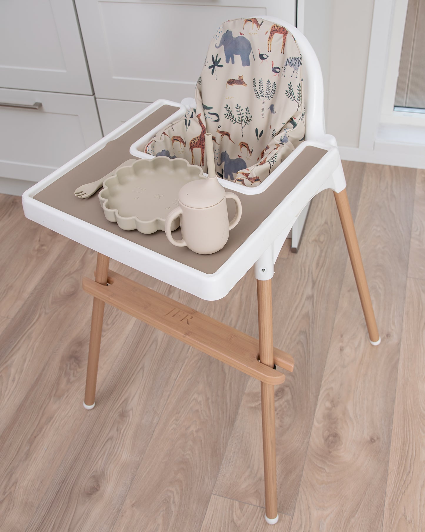 Footrest for Ikea Antilop High Chair - Natural Wood