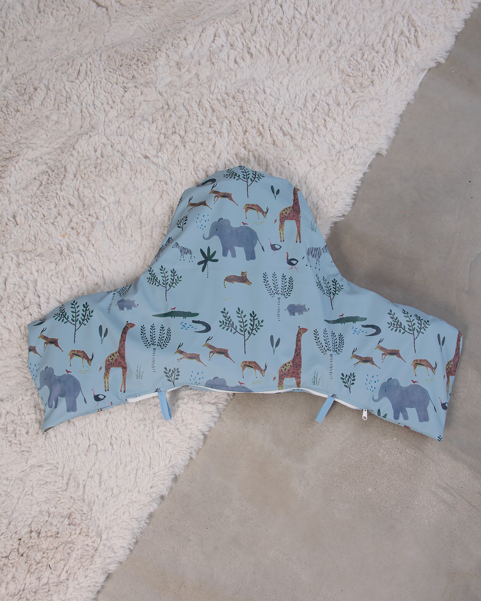 Pudebetræk til IKEA Antilop - Jungle Animals Blue