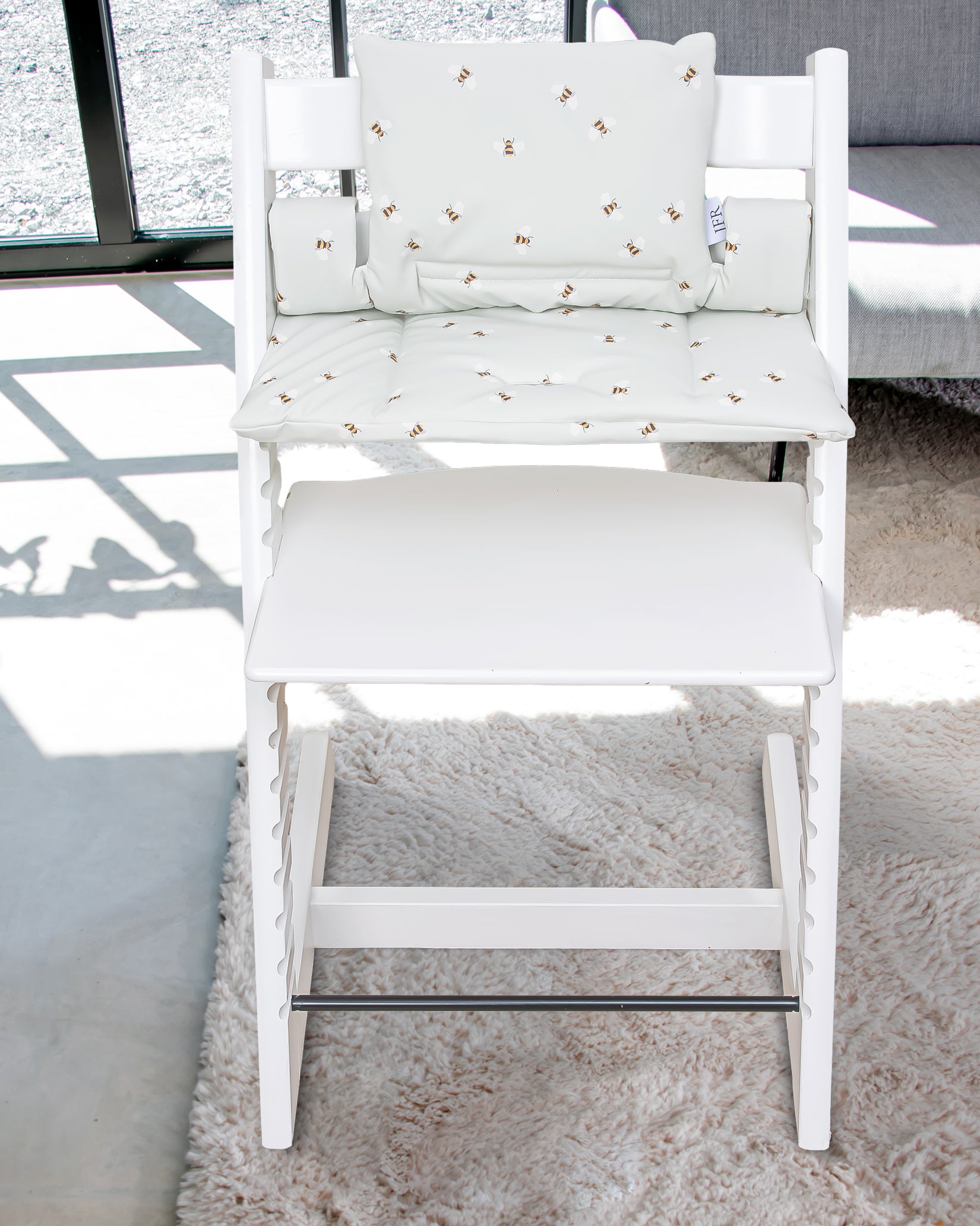 Cushion for Stokke Tripp Trapp - Green Bees