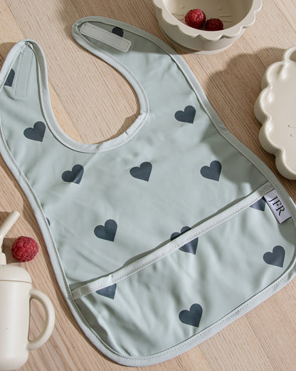 Avtorkbar/Vattentät Haklapp - Grön Med Hjärtan