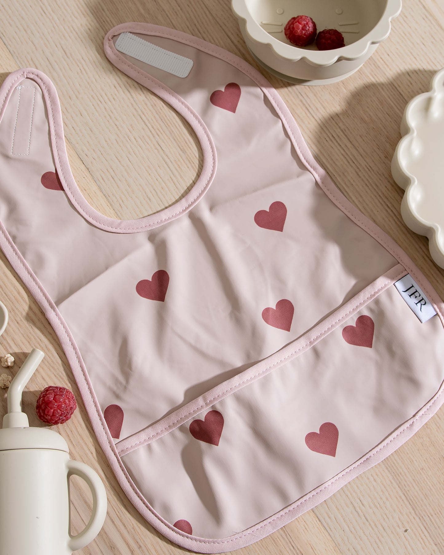 Avtorkbar/Vattentät Haklapp - Rosa Med Hjärtan