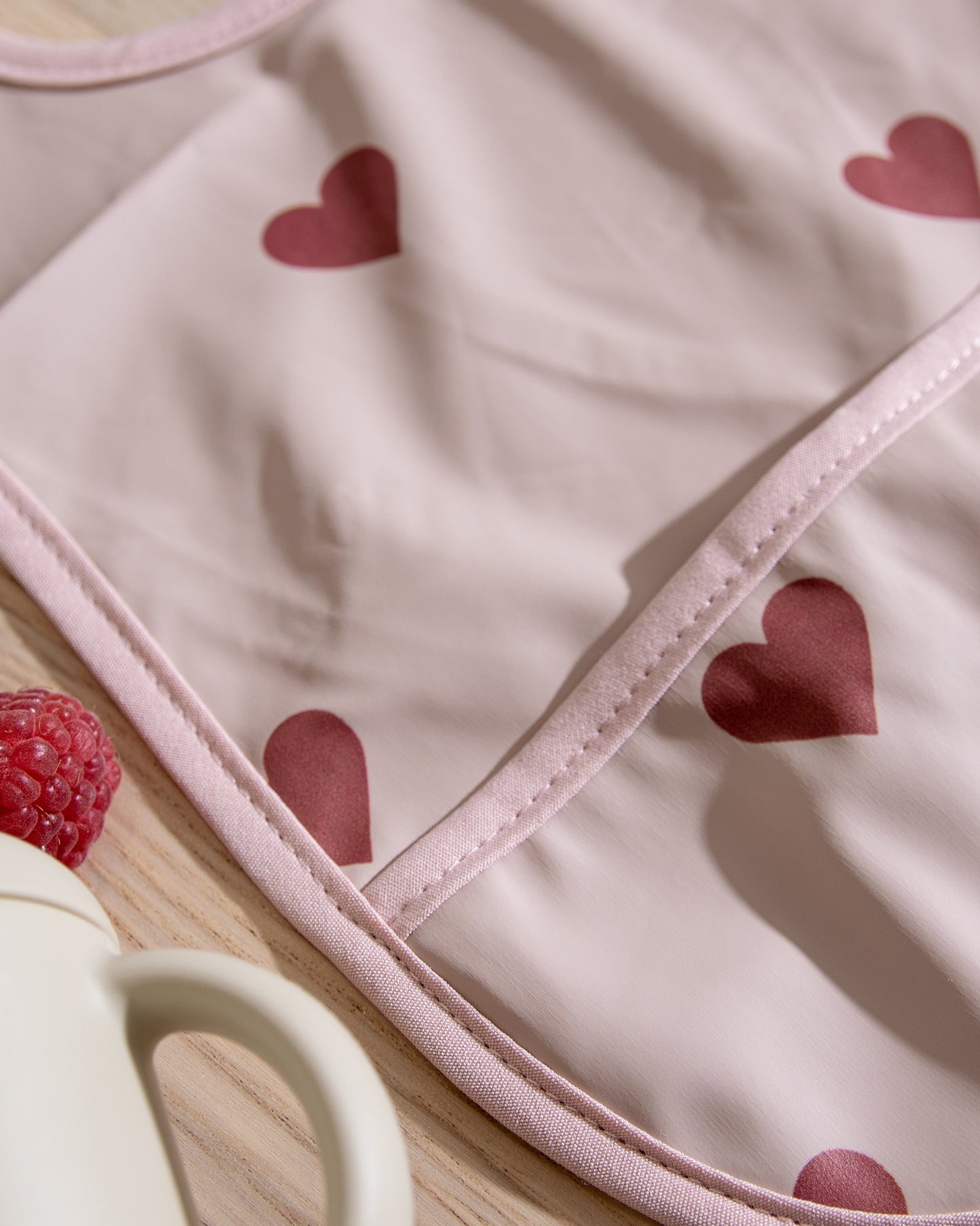 Avtorkbar/Vattentät Haklapp - Rosa Med Hjärtan