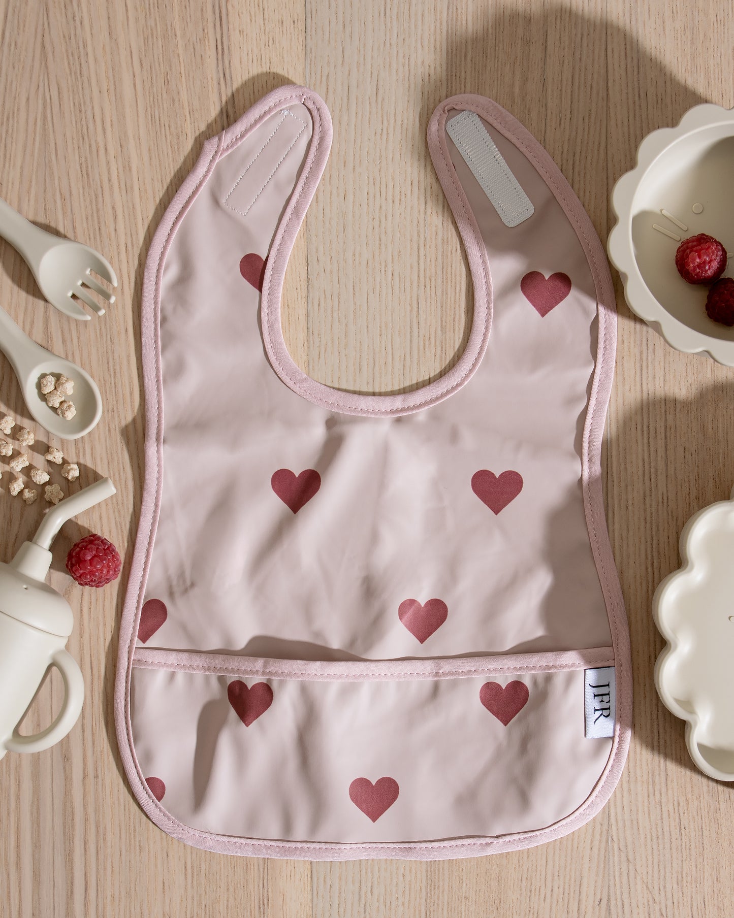 Avtorkbar/Vattentät Haklapp - Rosa Med Hjärtan