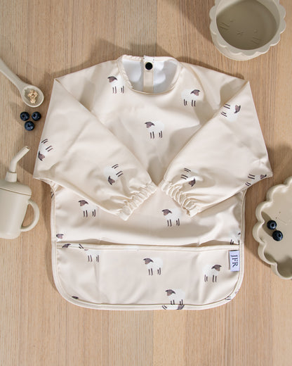 Långärmad Haklapp - Beige Lamm