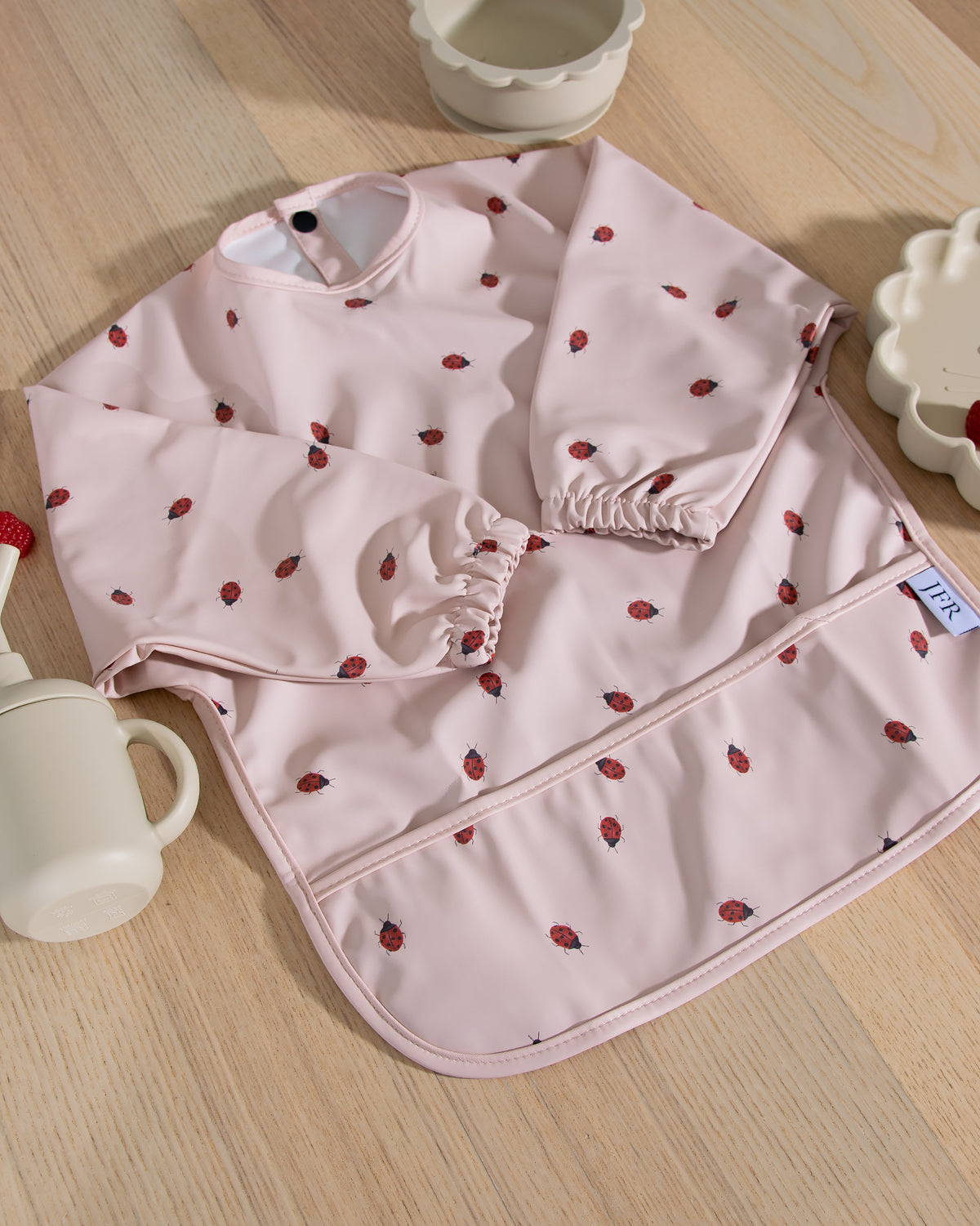Long-Sleeved Bib - Little Ladybug