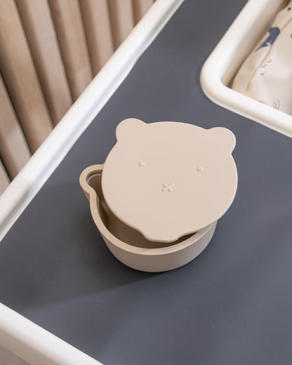 Bowl with lid - Beige