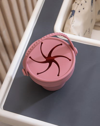 Snack box with lid - Dusty Pink