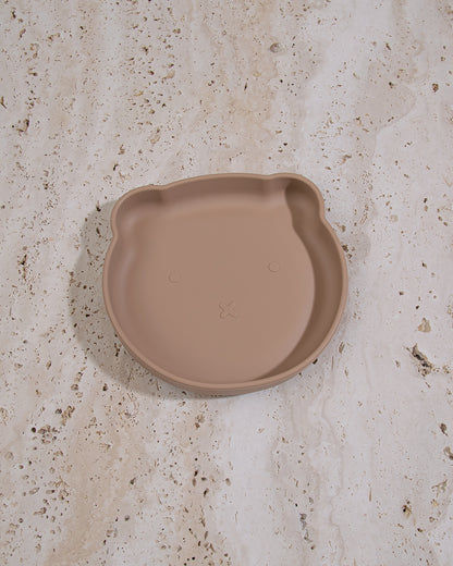 Silicone bear plate - Taupe
