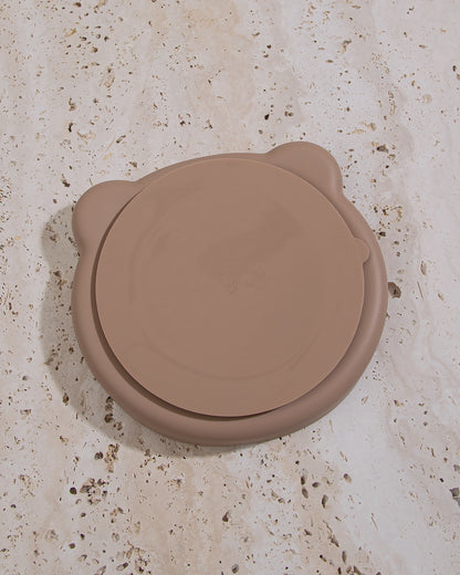 Silicone bear plate - Taupe