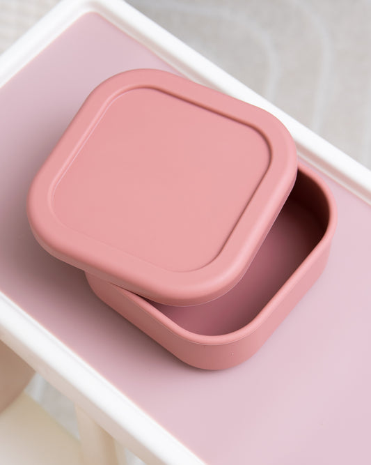 Lunch Box 1 Compartment Silicone - Dusty Pink