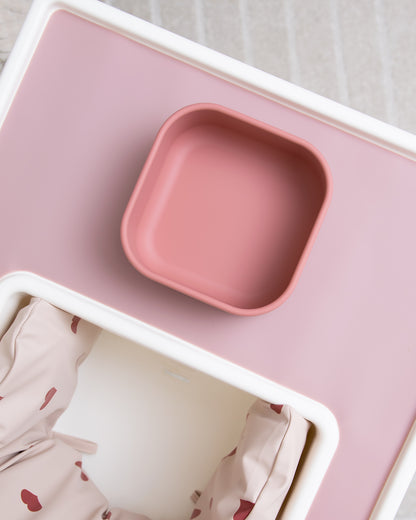 Lunch Box 1 Compartment Silicone - Dusty Pink