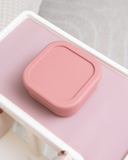 Lunch Box 1 Compartment Silicone - Dusty Pink