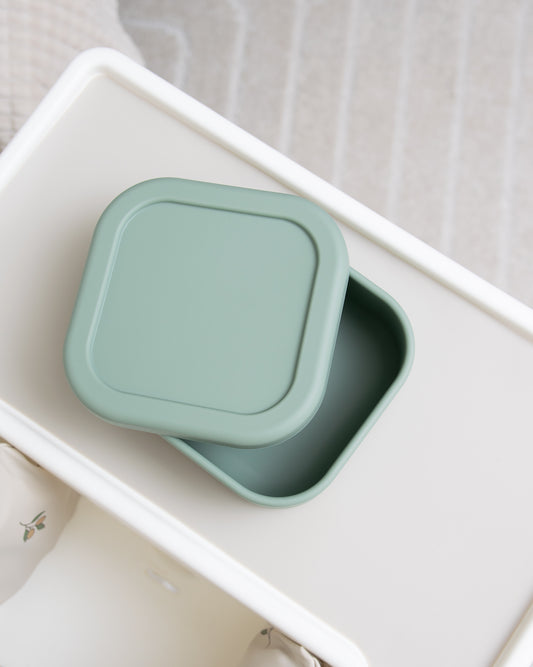 Lunchbox 1 Compartment Silicone - Sage