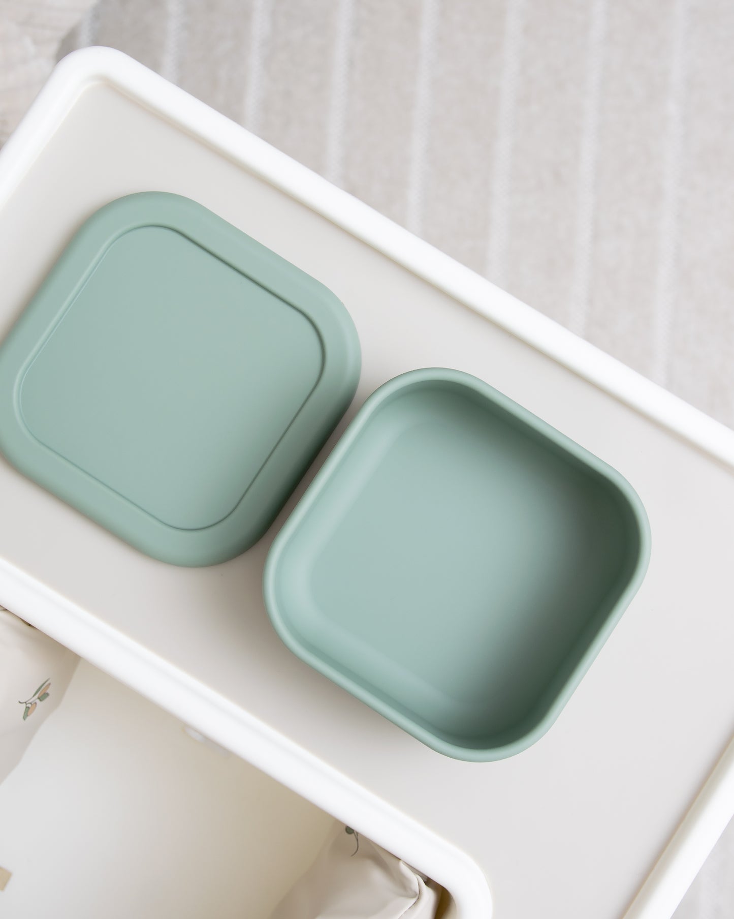 Lunchbox 1 Compartment Silicone - Sage