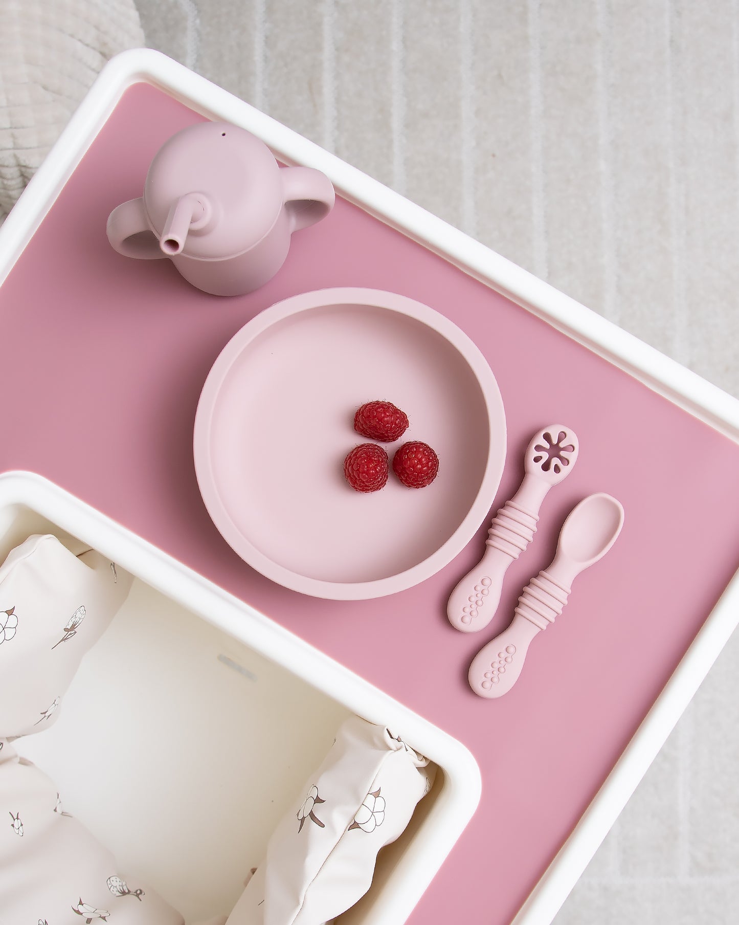 Children's plate/bowl without dividers - Blush Pink