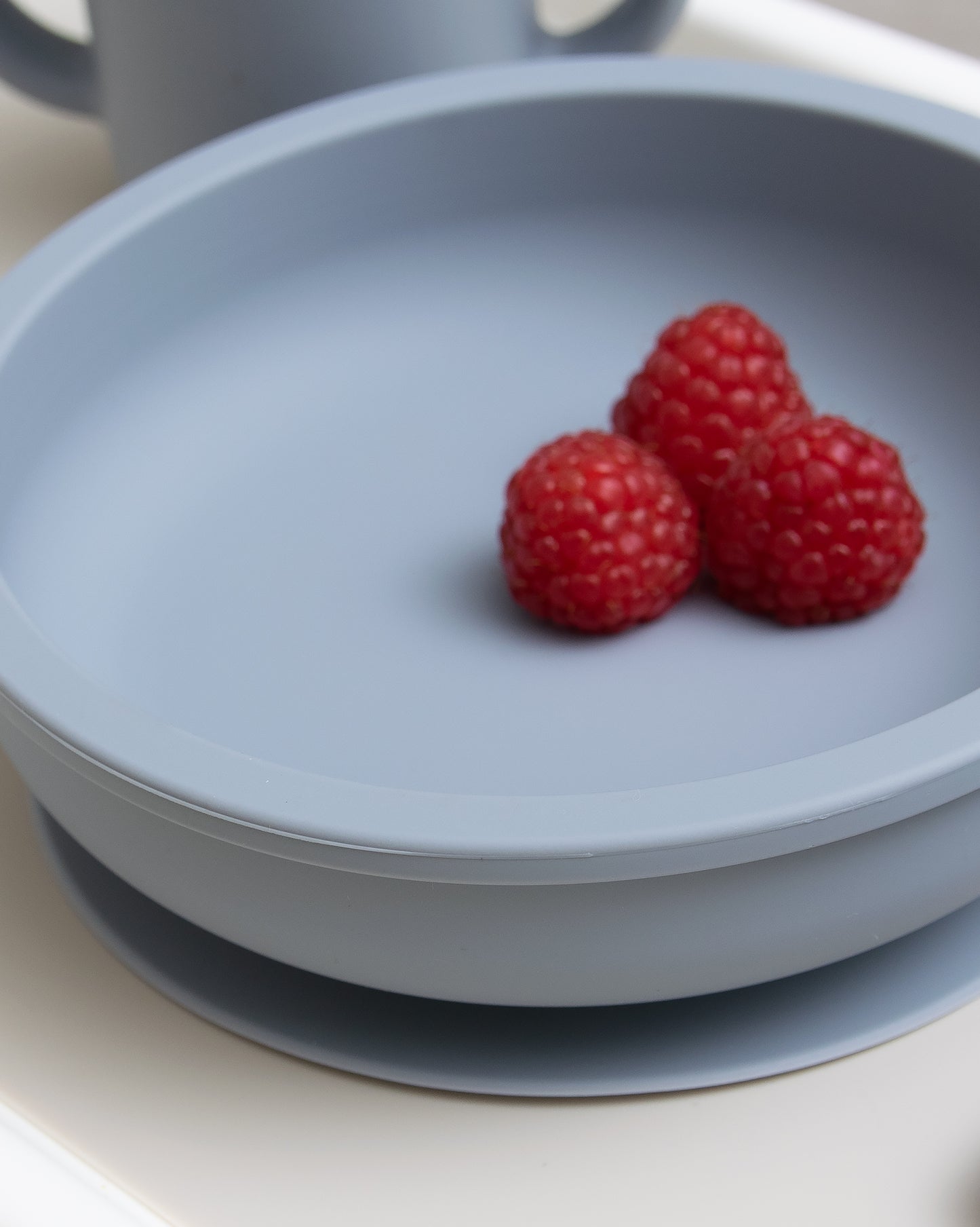 Children's plate/bowl without dividers - Grey