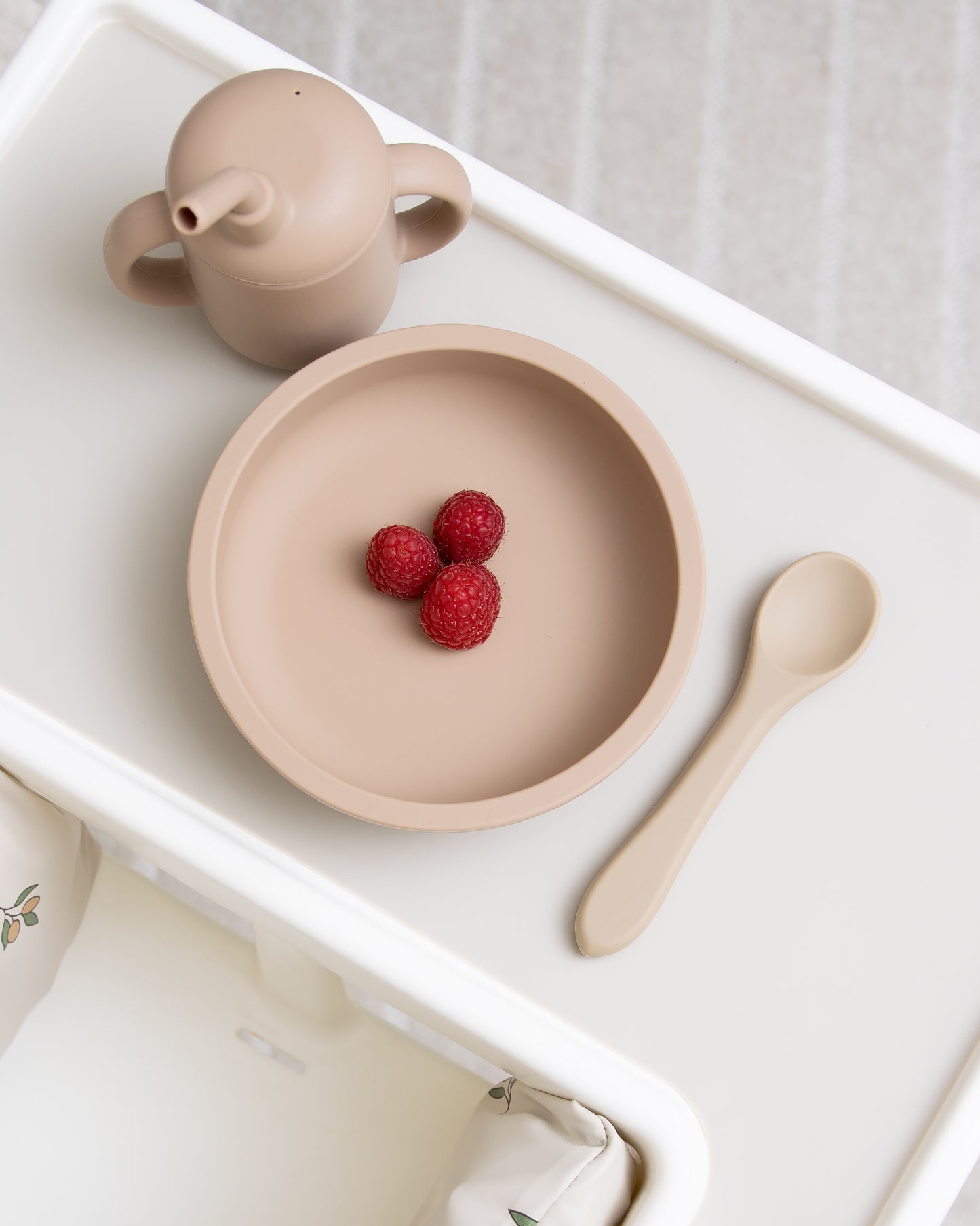 Children's plate/bowl without dividers - Taupe