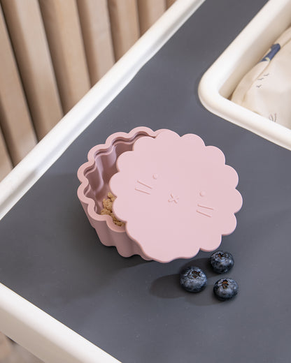 Wavy bowl with lid - Blush Pink
