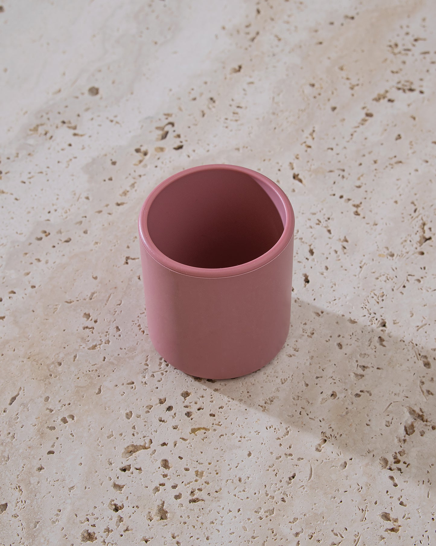 Open Children's Mug Silicone - Dusty Pink