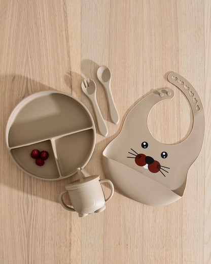  Complete Children's Dinner Set - Taupe 