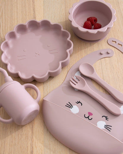 Complete Luxury Children's Dinnerware Set - Blush Pink