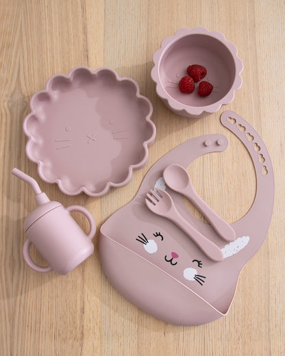 Complete Luxury Children's Dinnerware Set - Blush Pink