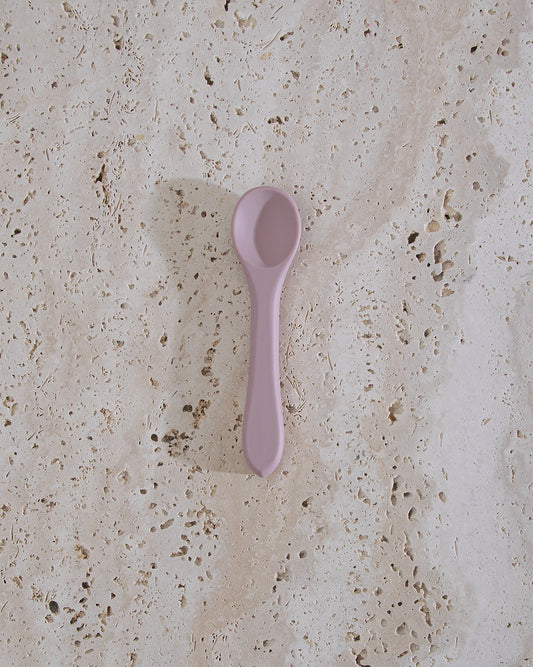 Children's spoon in silicone - Blush Pink