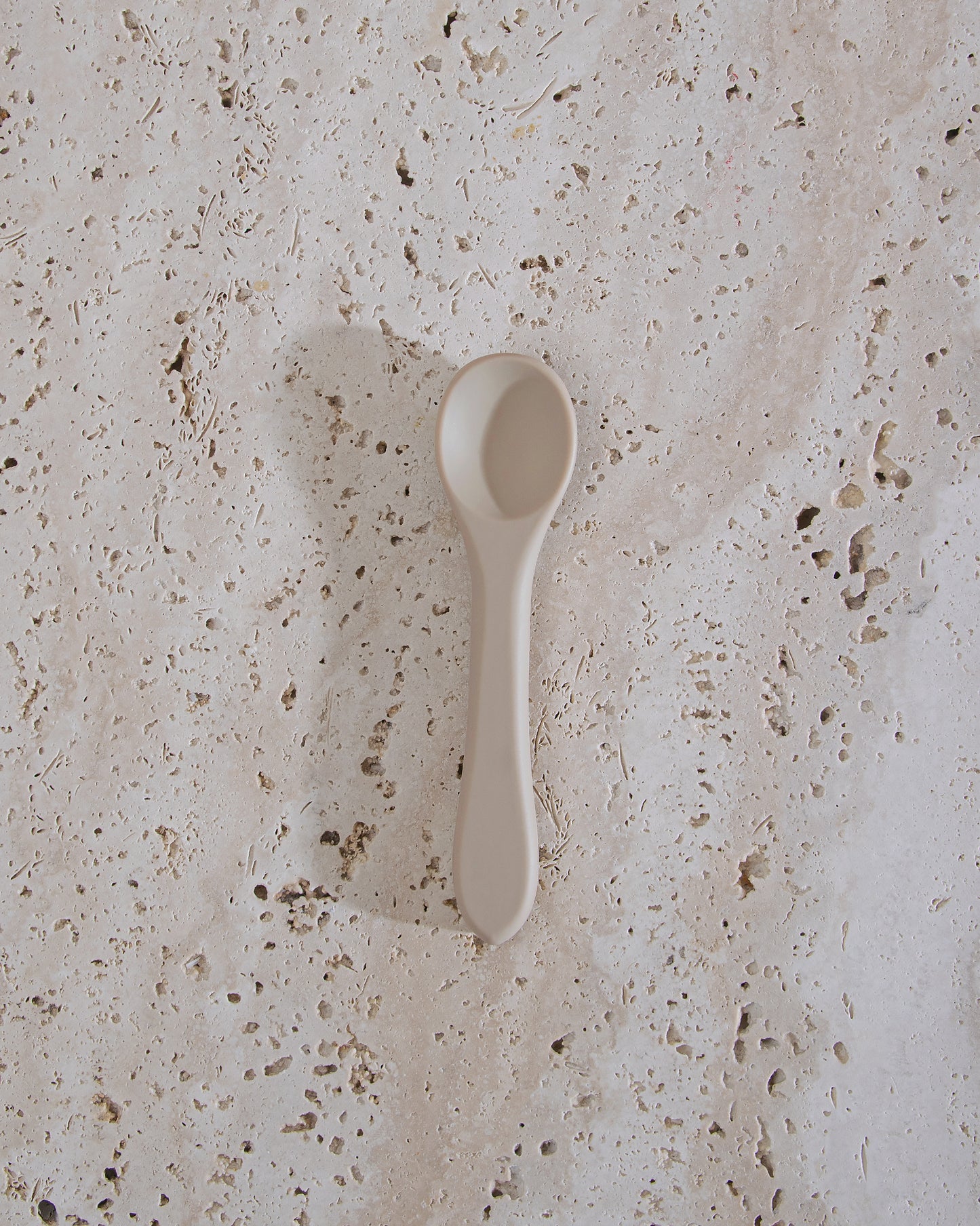 Children's spoon in silicone - Taupe