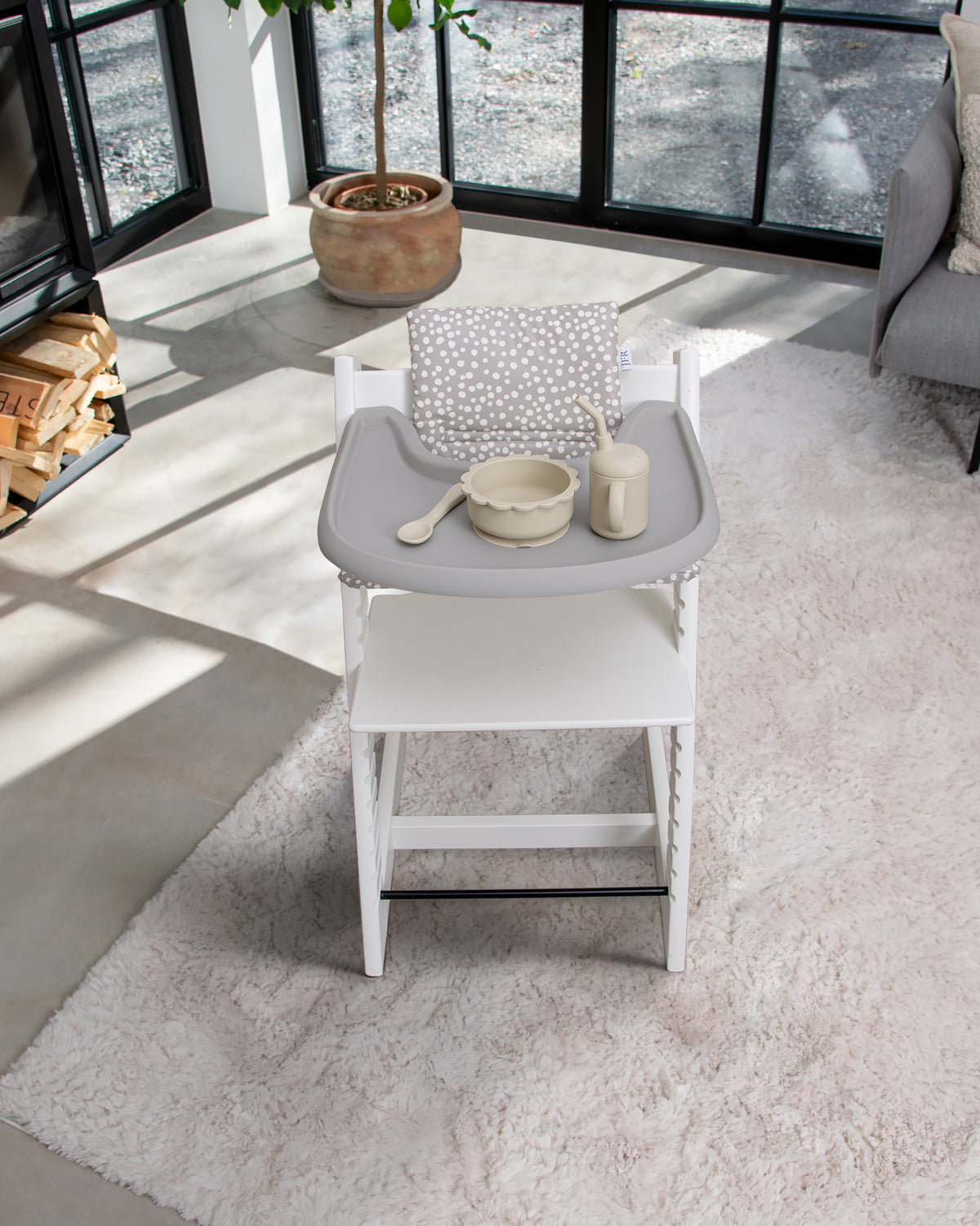 Stolpute til Stokke Tripp Trapp - Miniprickar Beige/Grå