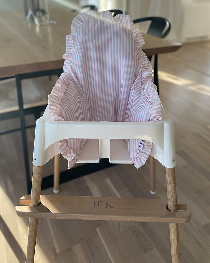 Ruffled Cushion Cover for IKEA Antilop - Pink Stripes
