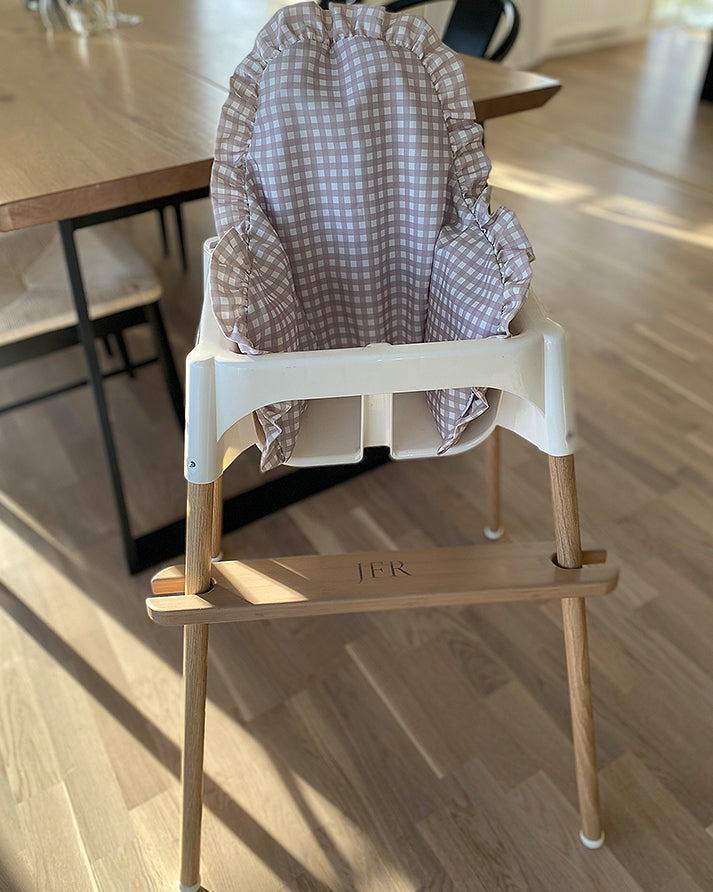 Sittkudde / Stolsdyna Med Volang - Vanilla Gingham - IKEA Antilop