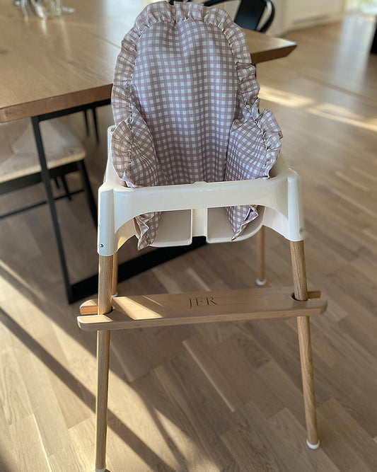 Sittkudde / Stolsdyna Med Volang - Vanilla Gingham - IKEA Antilop