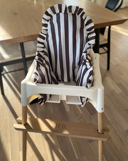 Sittkudde / Stolsdyna Med Volang - Wide Brown Stripes - IKEA Antilop