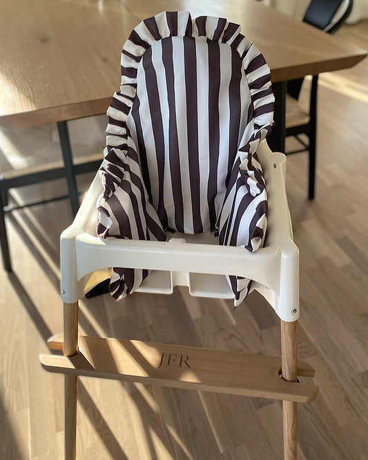 Sittkudde / Stolsdyna Med Volang - Wide Brown Stripes - IKEA Antilop