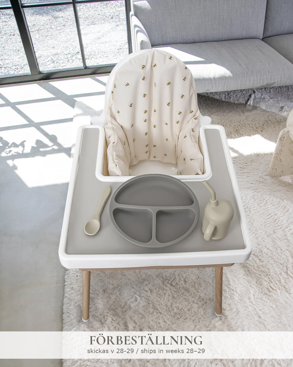 Sittkudde / Stolsdyna - Beige Bin - IKEA Antilop