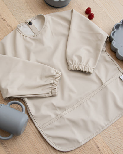 Långärmad Haklapp - Dimmig Beige