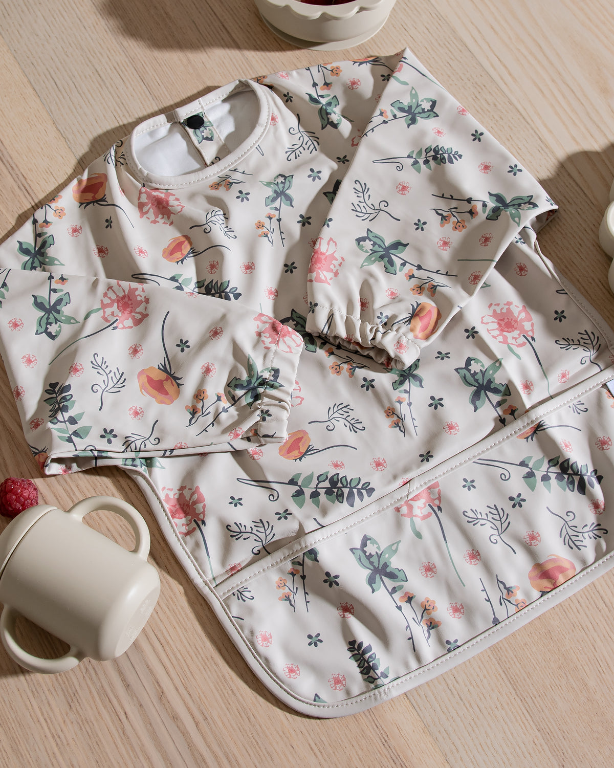 Long-Sleeved Bib - Meadow Flowers