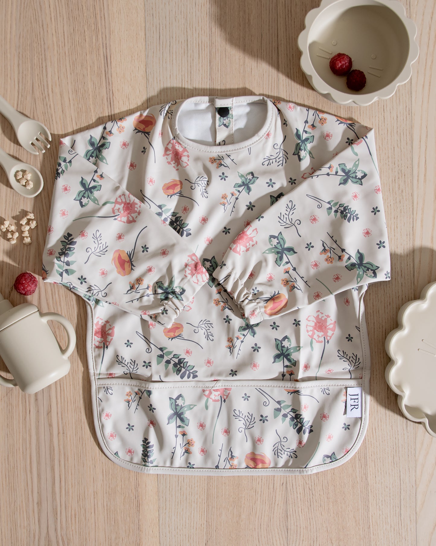 Långärmad Haklapp - Meadow Flowers