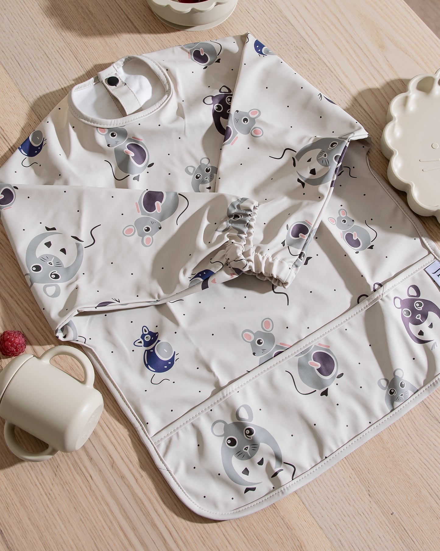 Långärmad Haklapp - Busiga Möss