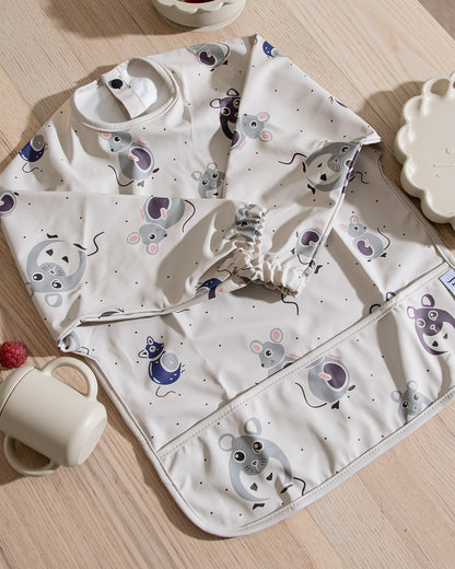 Långärmad Haklapp - Busiga Möss