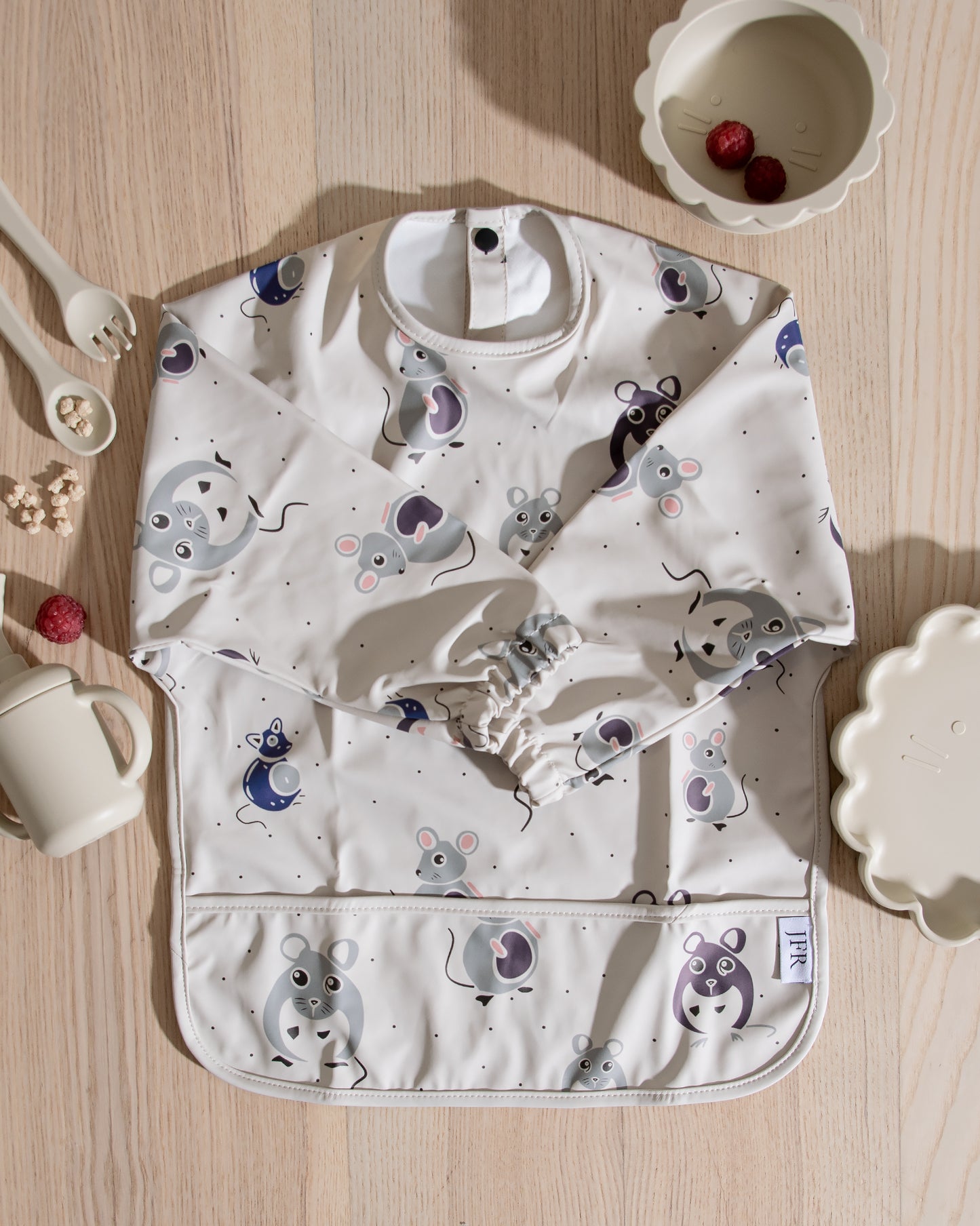 Långärmad Haklapp - Busiga Möss