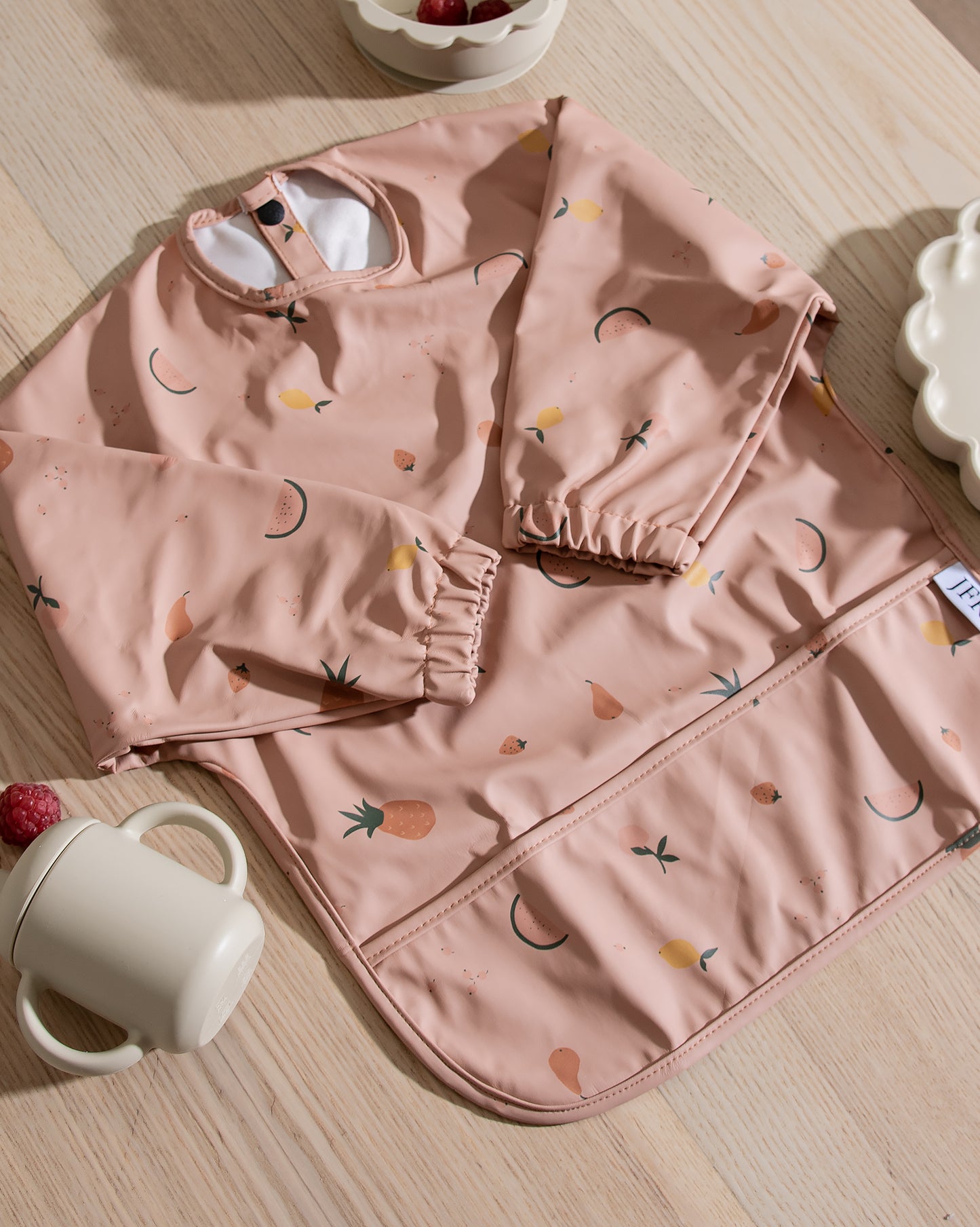 Långärmad Haklapp - Fruktsallad Peach