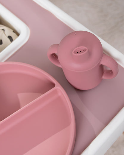  Silicone Sippy Cup - Dusty Pink